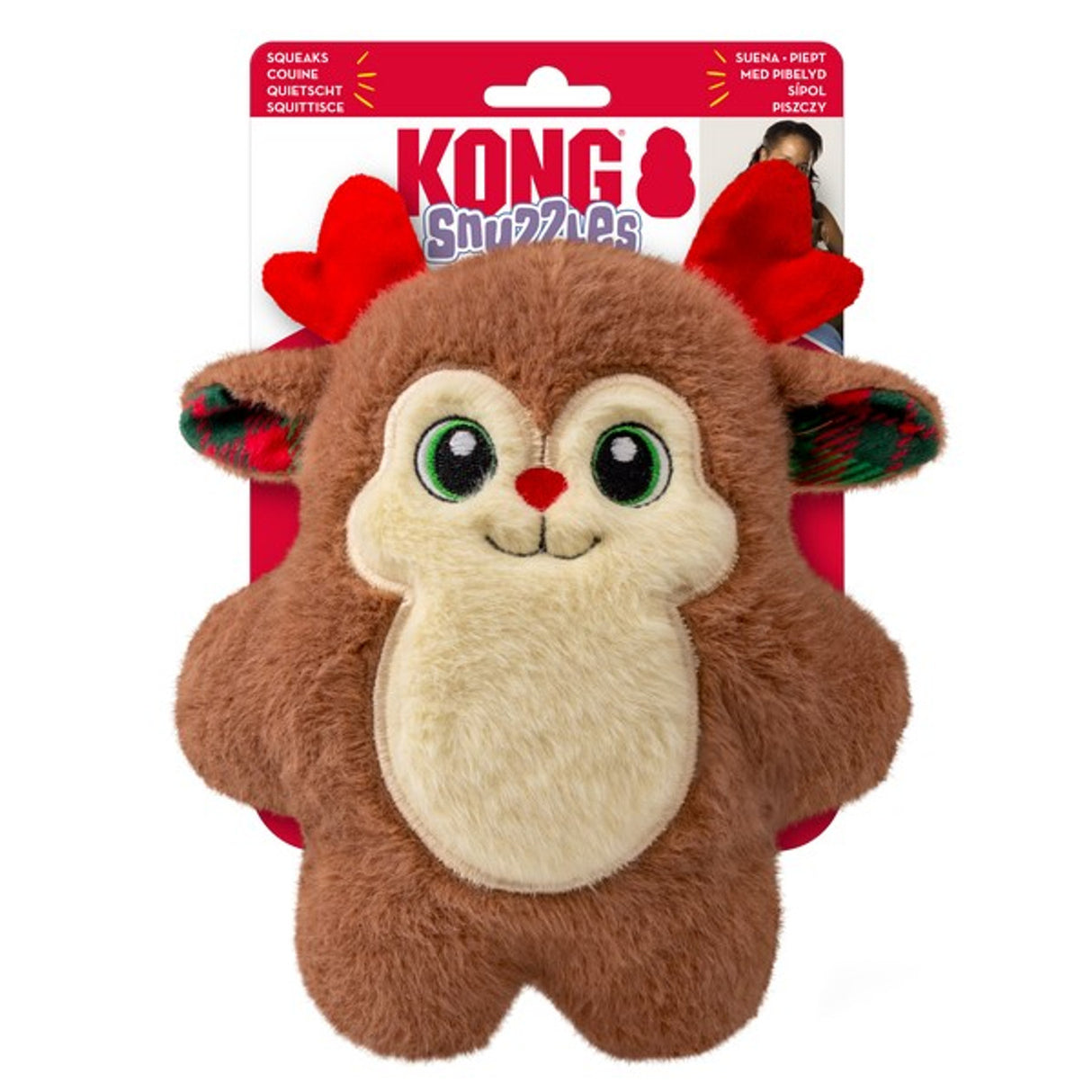 KONG Holiday 2025 Snuzzles Reindeer Medium