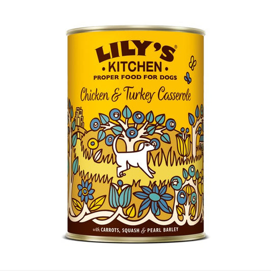 Lily's Kitchen Chicken and Turkey Casserole for Dogs 400g