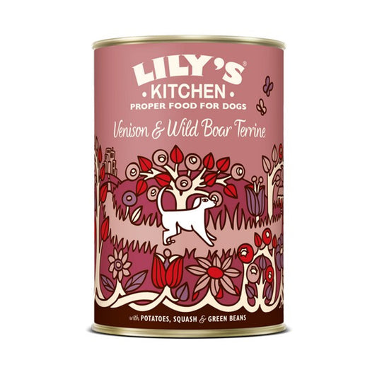 Lily's Kitchen Venison and Wild Boar Terrine for Dogs 400g