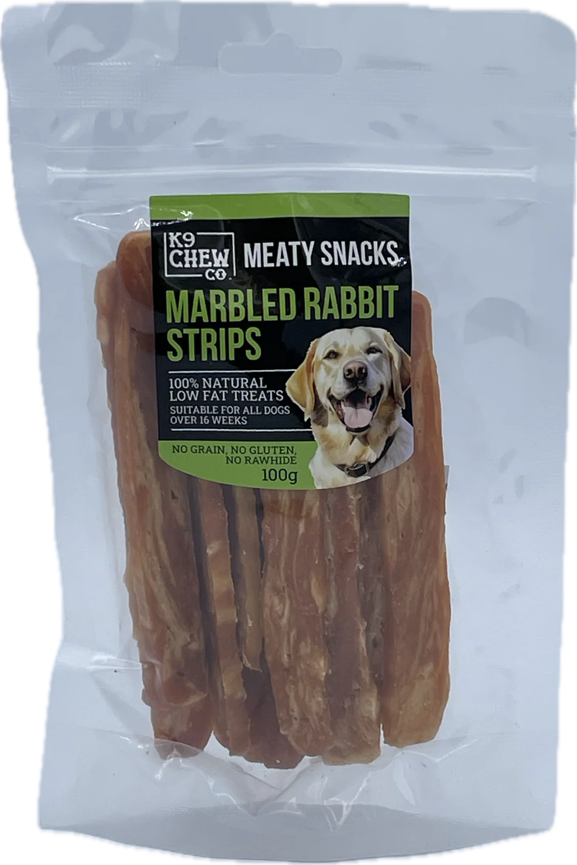 K9 Chews Meaty Snacks Marbled Strips 100g