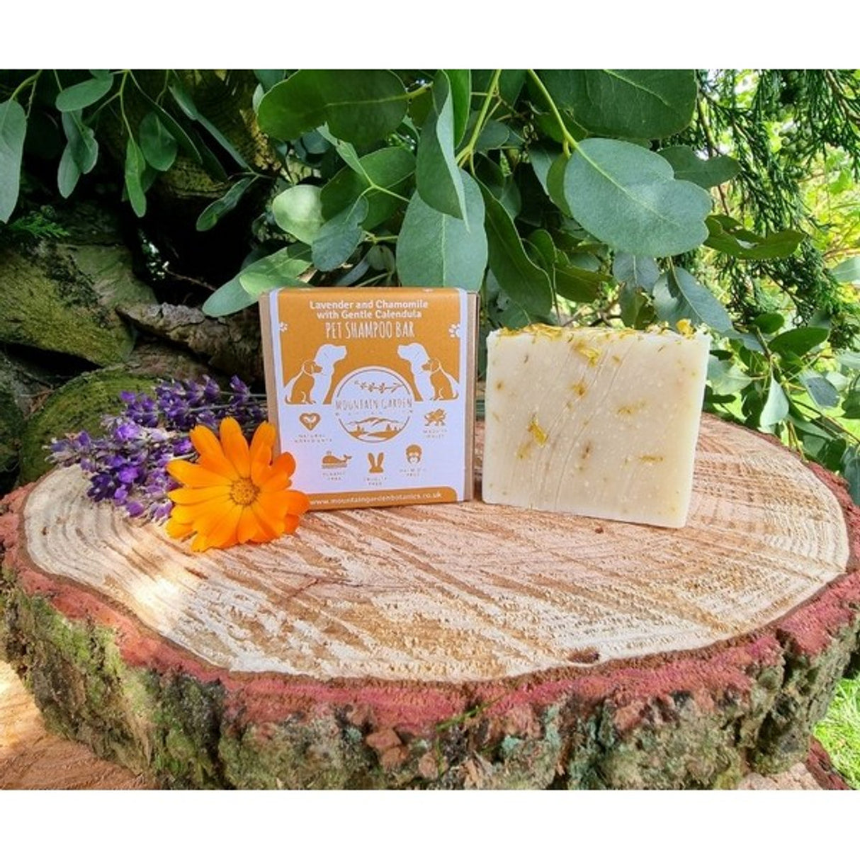Mountain Garden Botanics Pet Shampoo Bar Lavender, Chamomile and Calendula