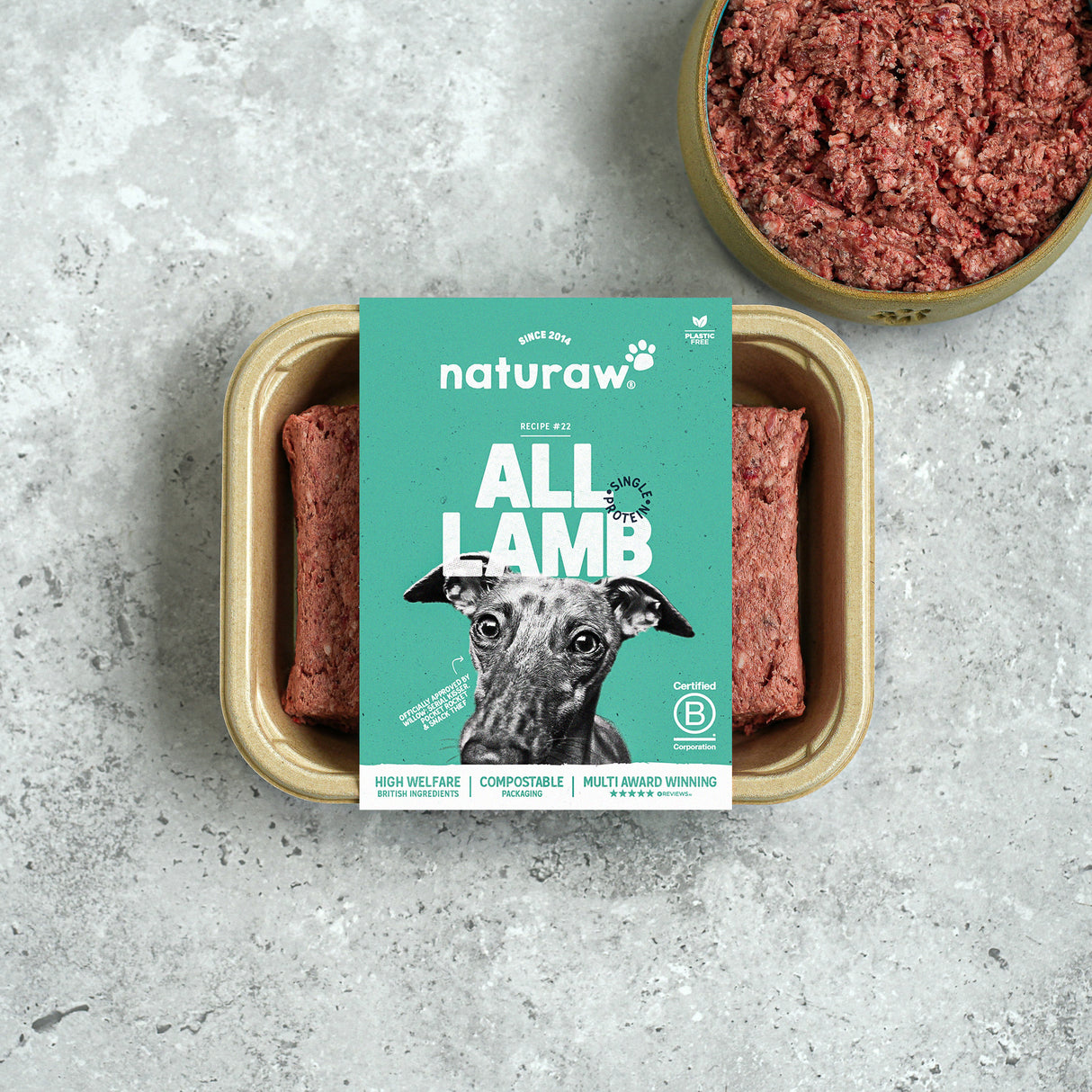 Naturaw All Lamb Frozen Raw Dog Food - In Shop or Pickup only
