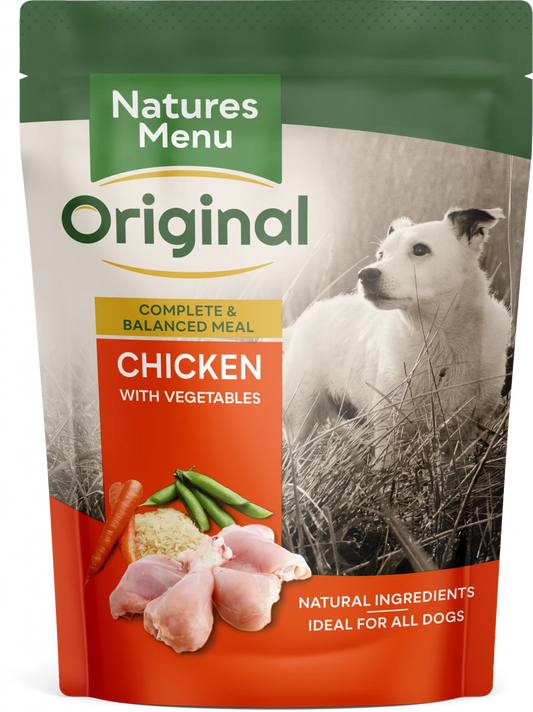 Natures Menu Complete Meal Adult Chicken with Vegetables Adult Dog Food Pouch 300g
