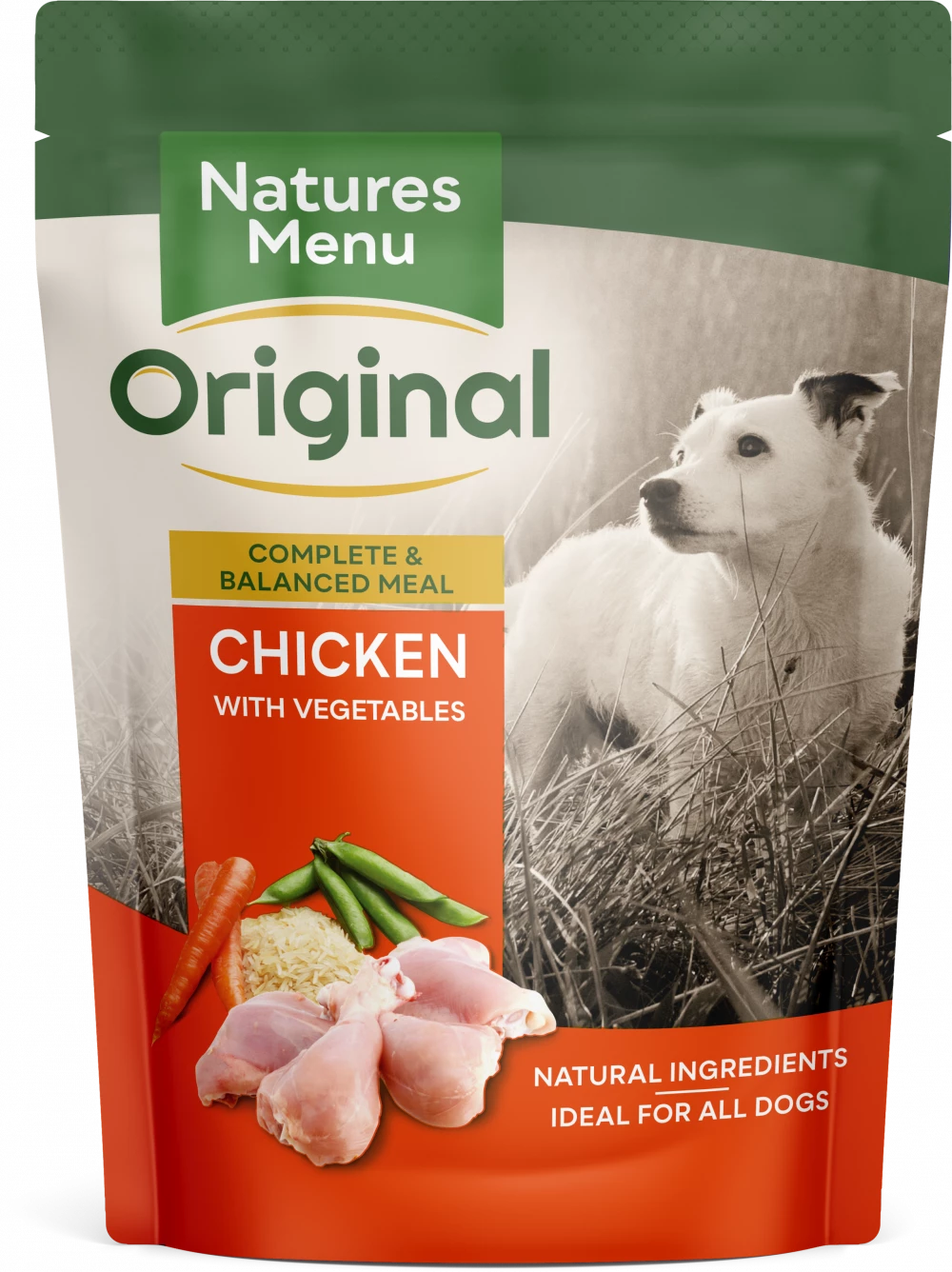 Natures Menu Complete Meal Adult Chicken with Vegetables Adult Dog Food Pouch 300g
