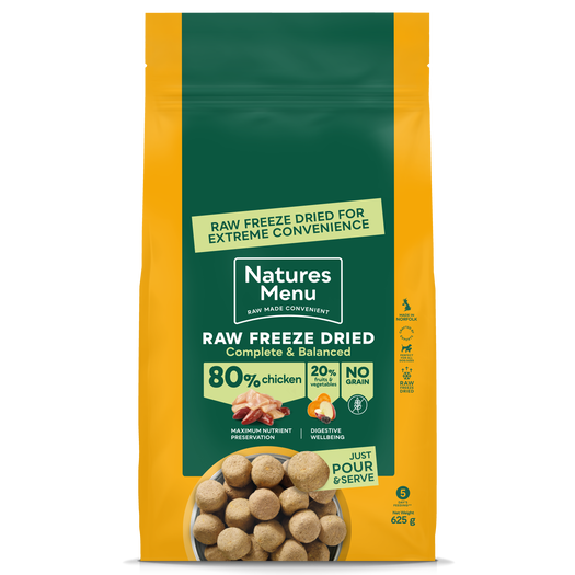 Natures Menu Complete & Balanced 80/20 80% Chicken Freeze Dried Nuggets 625g