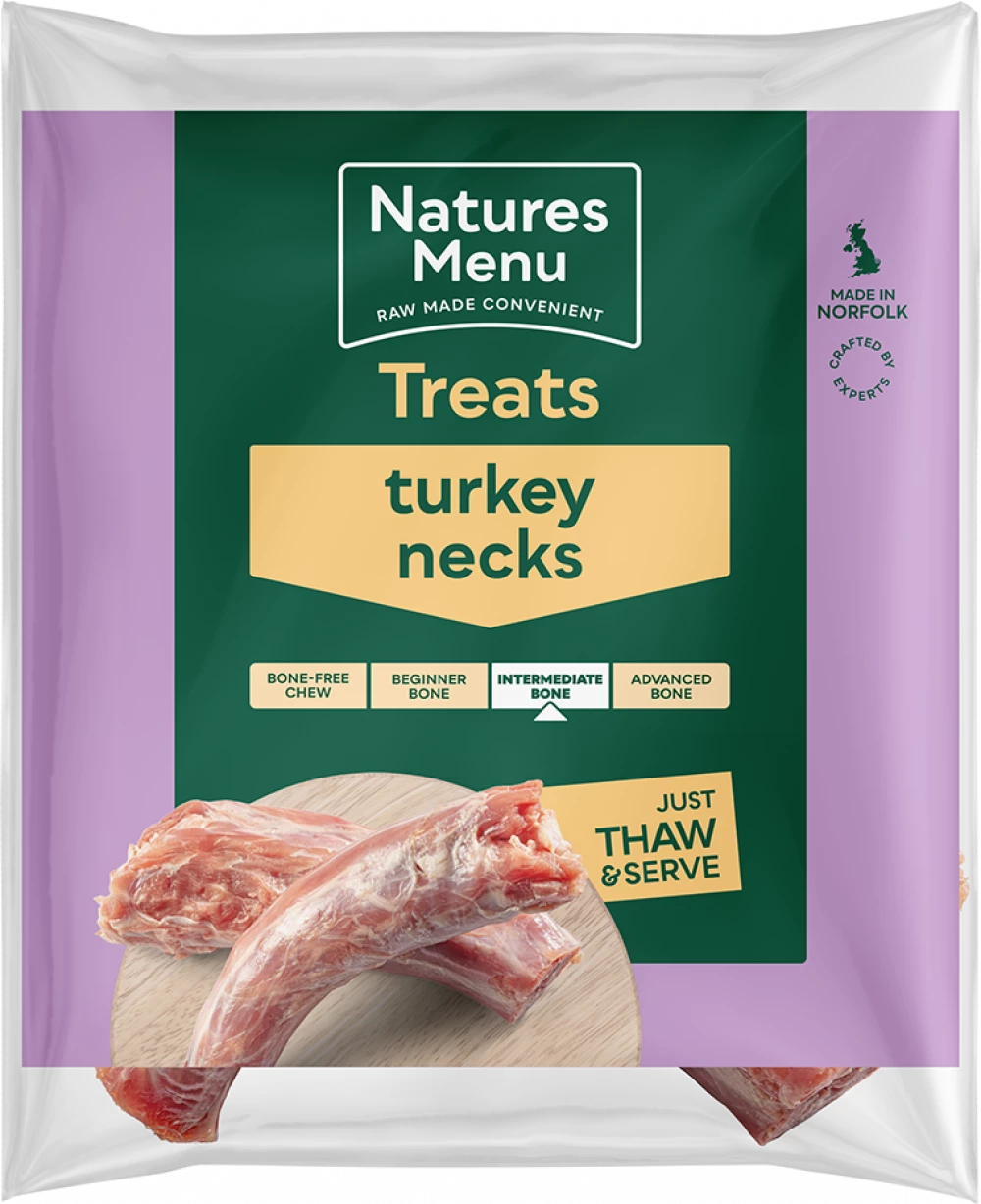 Natures Menu Frozen Chews Raw Turkey Necks - In Shop or Pickup only