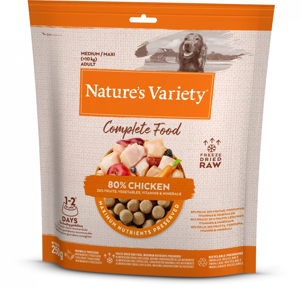 Natures Variety Freeze Dried Complete Food Chicken 250g
