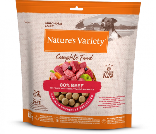 Natures Variety Freeze Dried Complete Food Beef 120g