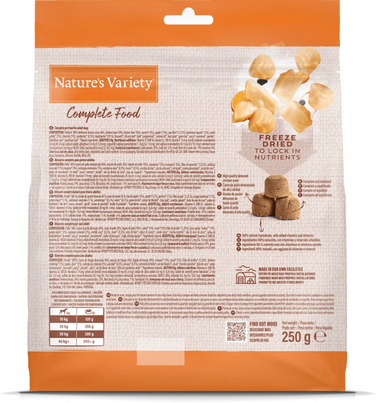 Natures Variety Freeze Dried Complete Food Chicken 250g
