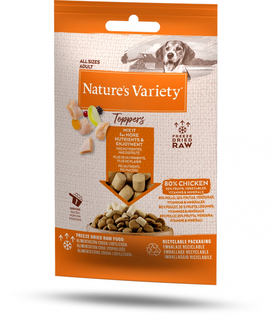 Natures Variety Freeze Dried Toppers Chicken 15g