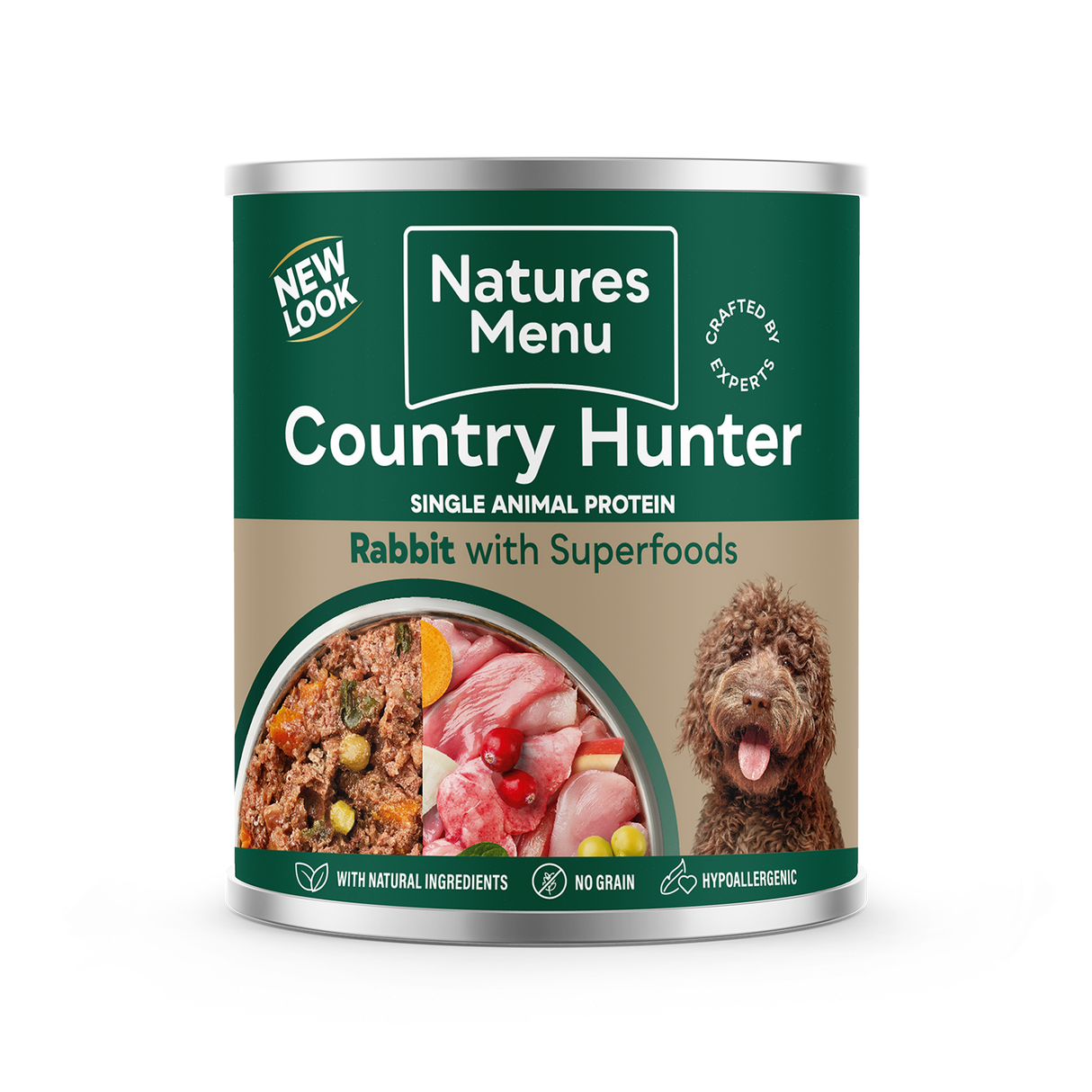 Natures Menu Country Hunter Rabbit With Superfoods Adult Dog Food Can 600g