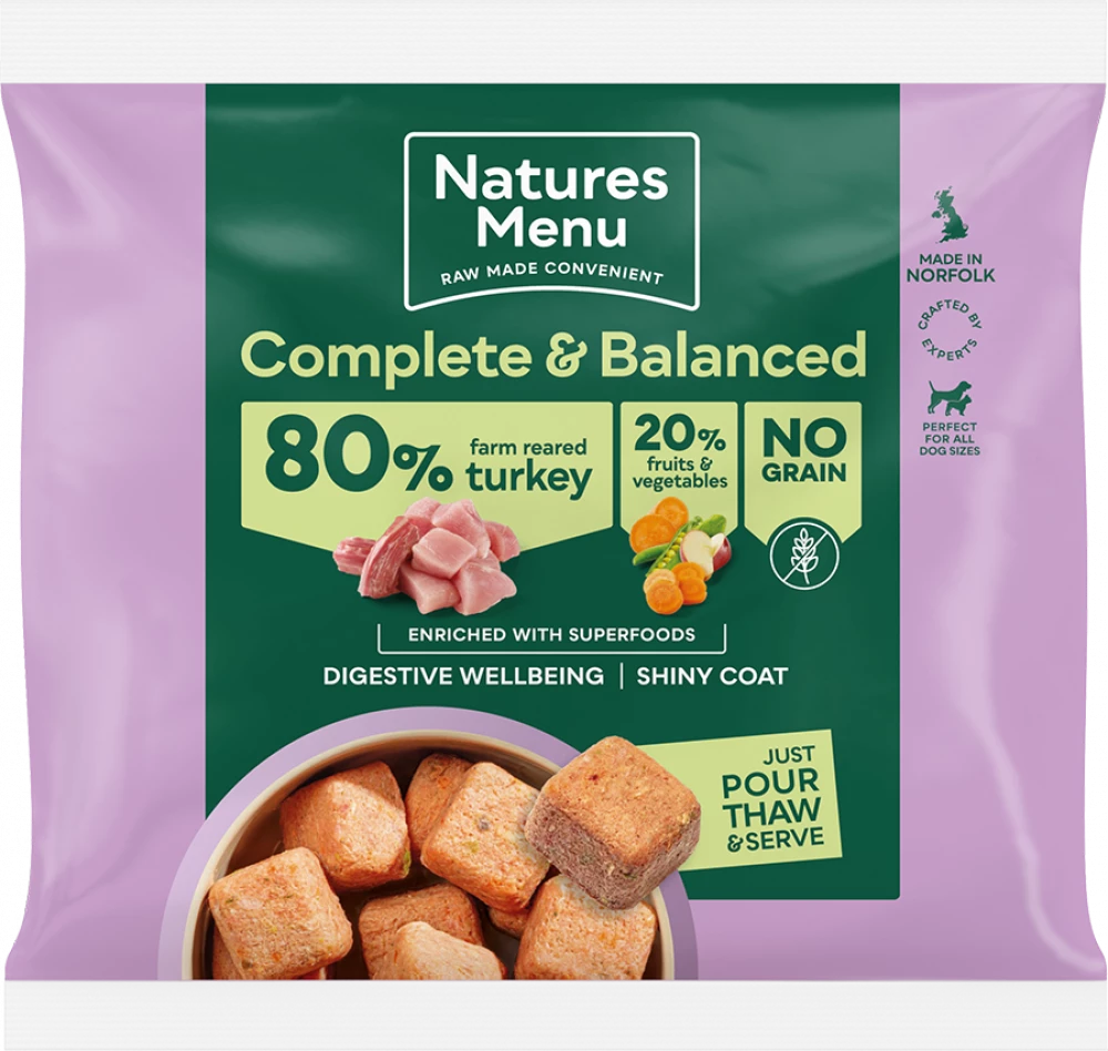 Natures Menu Frozen Country Hunter Turkey 1kg - In Shop or Pickup only