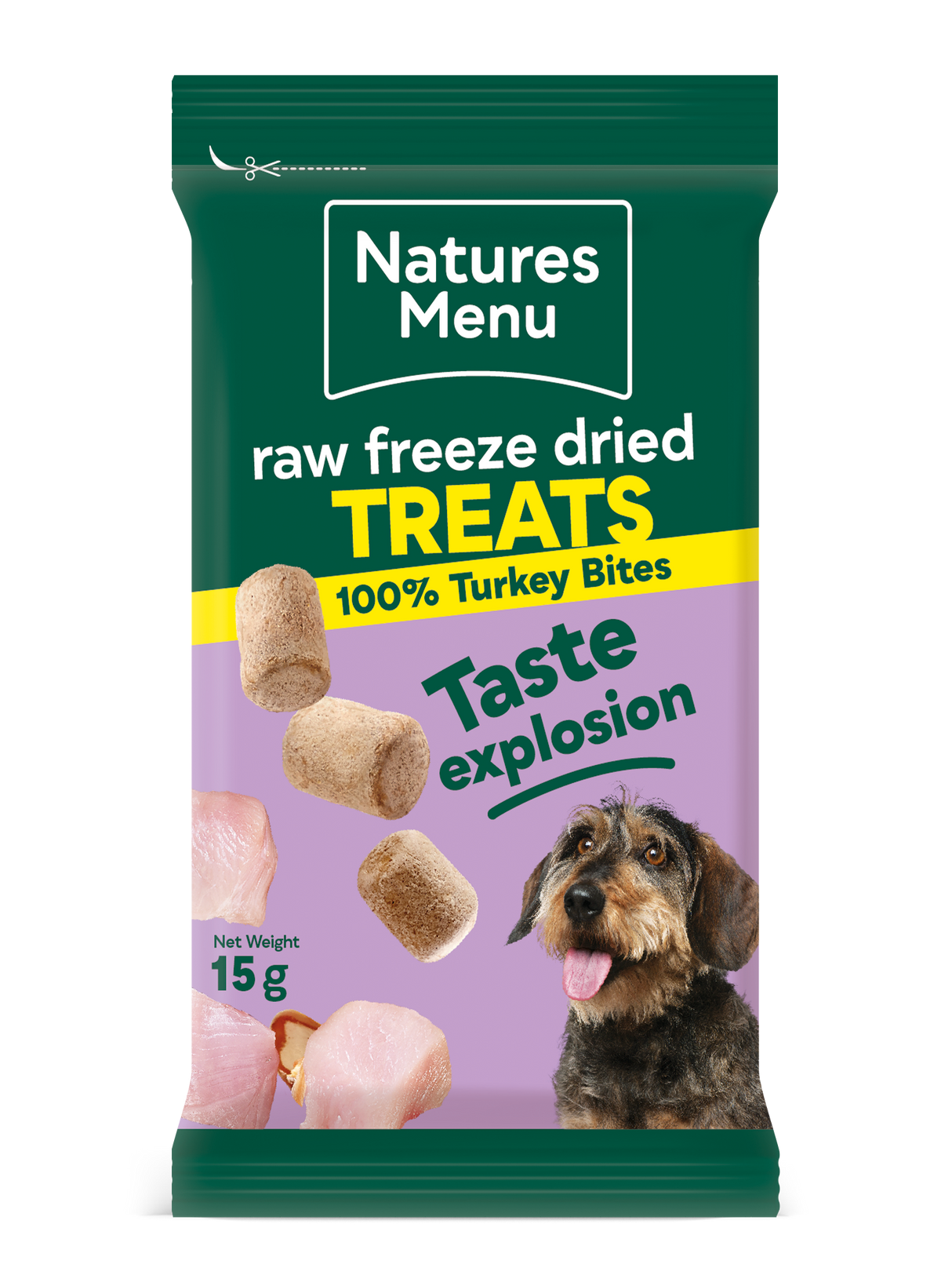 Natures Menu Raw Freeze Dried Turkey Bites 15g