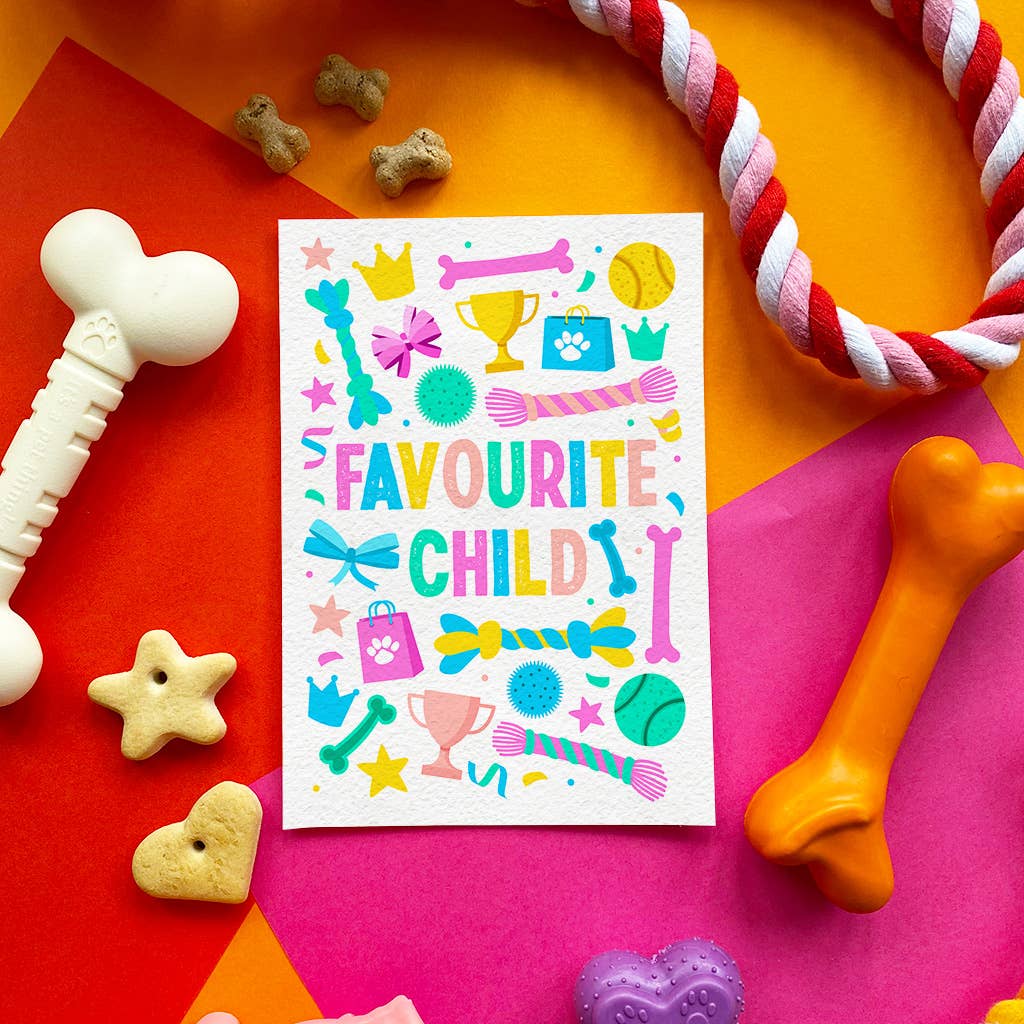 Scoff Paper Edible Dog Card - Favourite Child