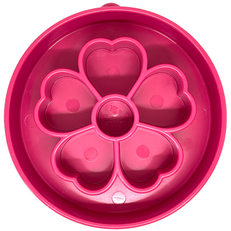Sodapup Flower Design eBowl Enrichment Slow Feeder Bowl for Dogs