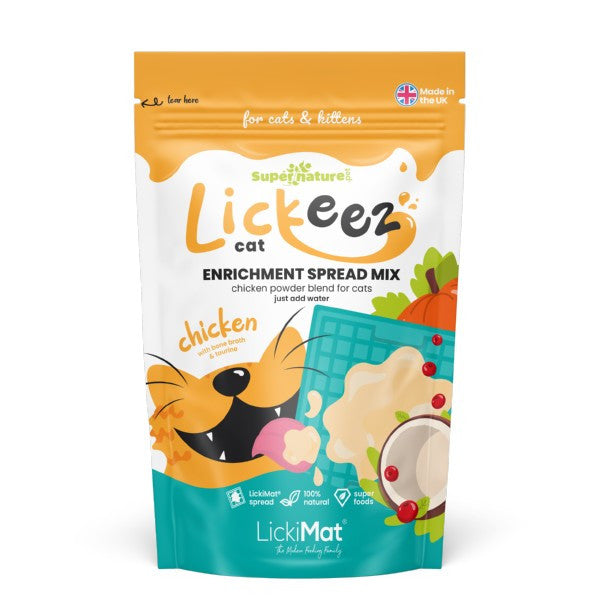 Supernature Lickeez Enrichment Spread Mix for Cats - Chicken 100g