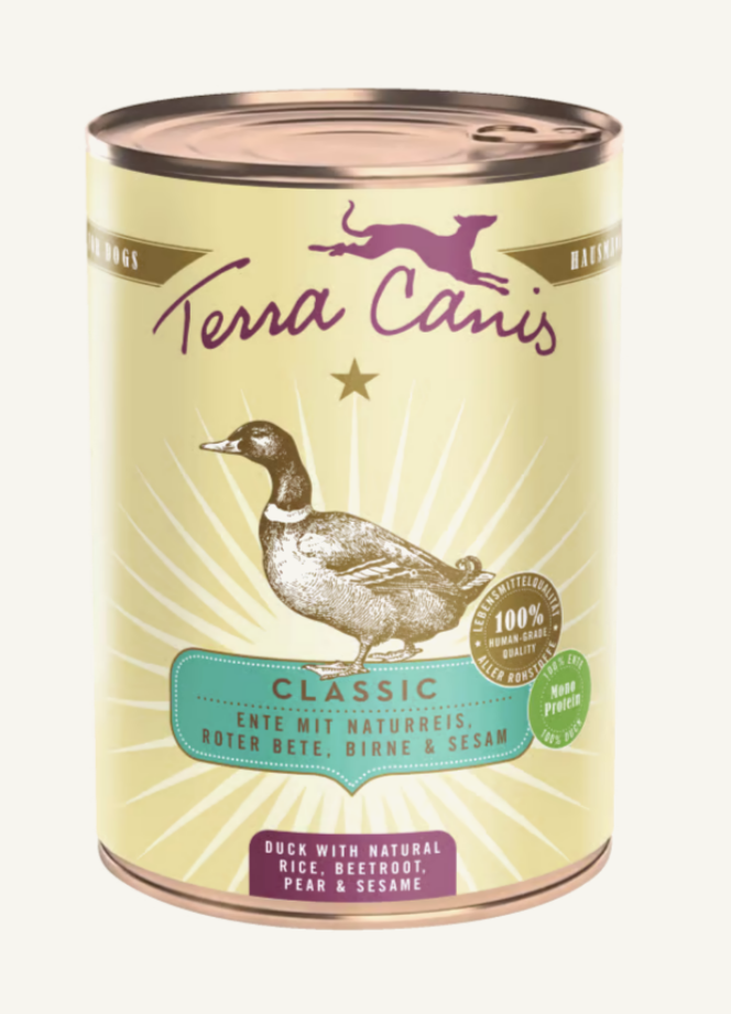 Terra Canis Classic Duck with natural rice, beetroot, pear and sesame 400g