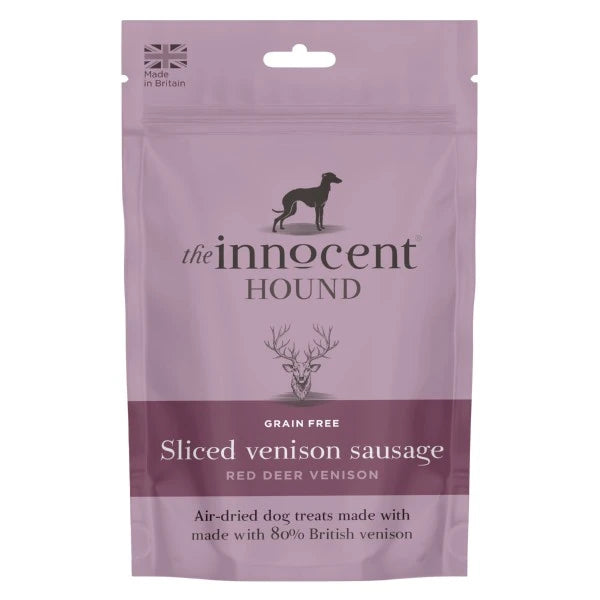The Innocent Hound Sliced Venison Sausages 600g - New Packaging