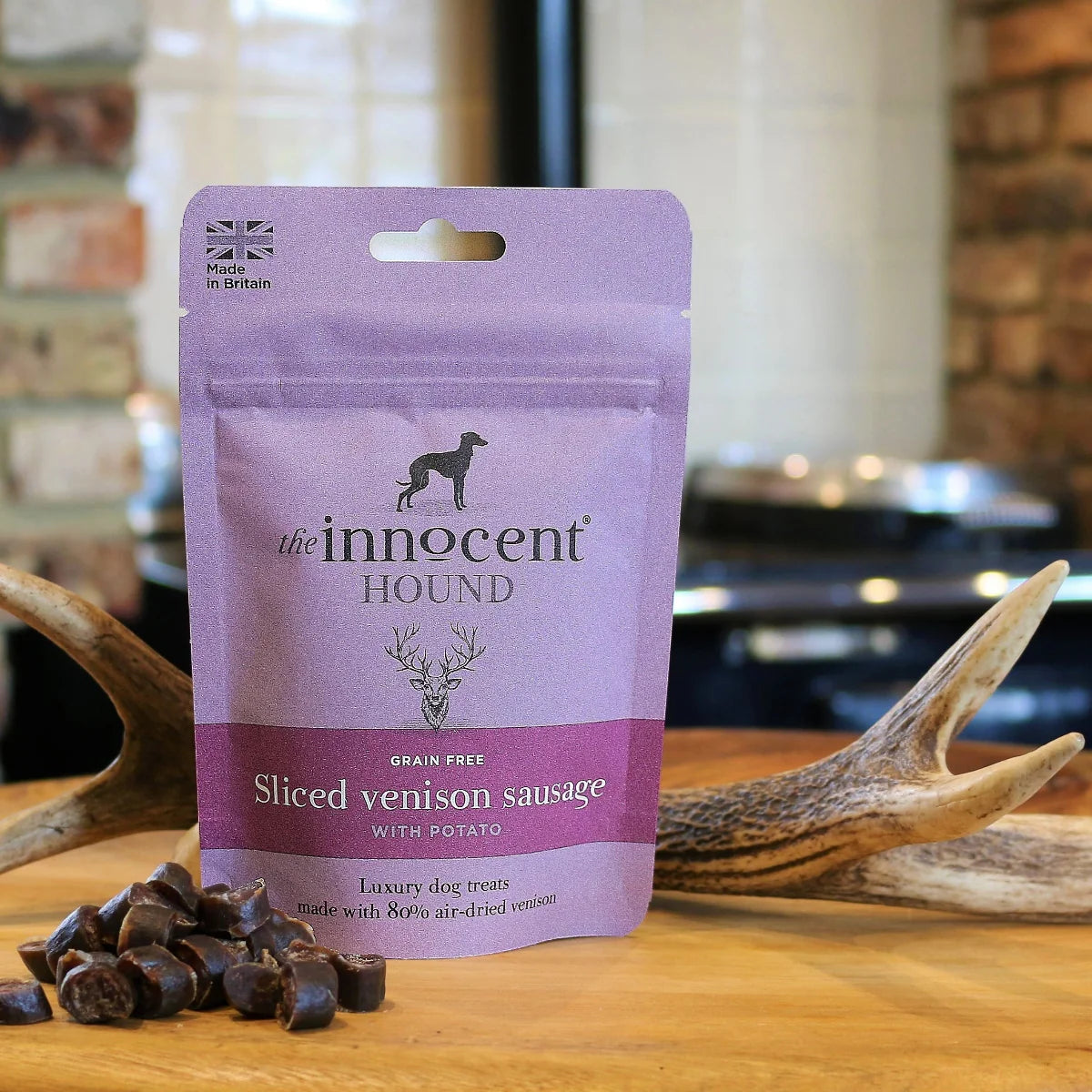 The Innocent Hound Sliced Venison Sausage 70g