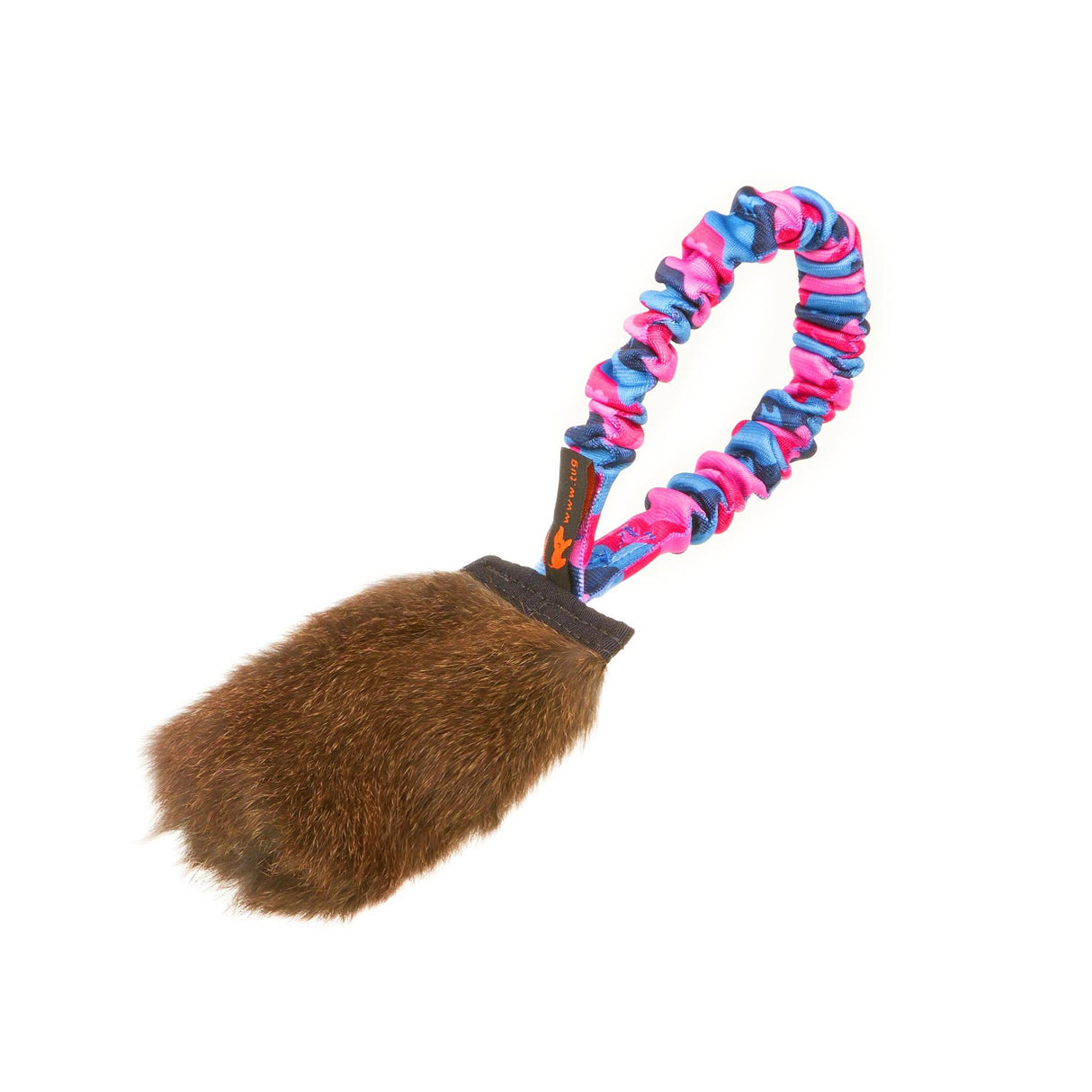 Tug-E-Nuff Rabbit Skin Pocket Bungee Squeaker
