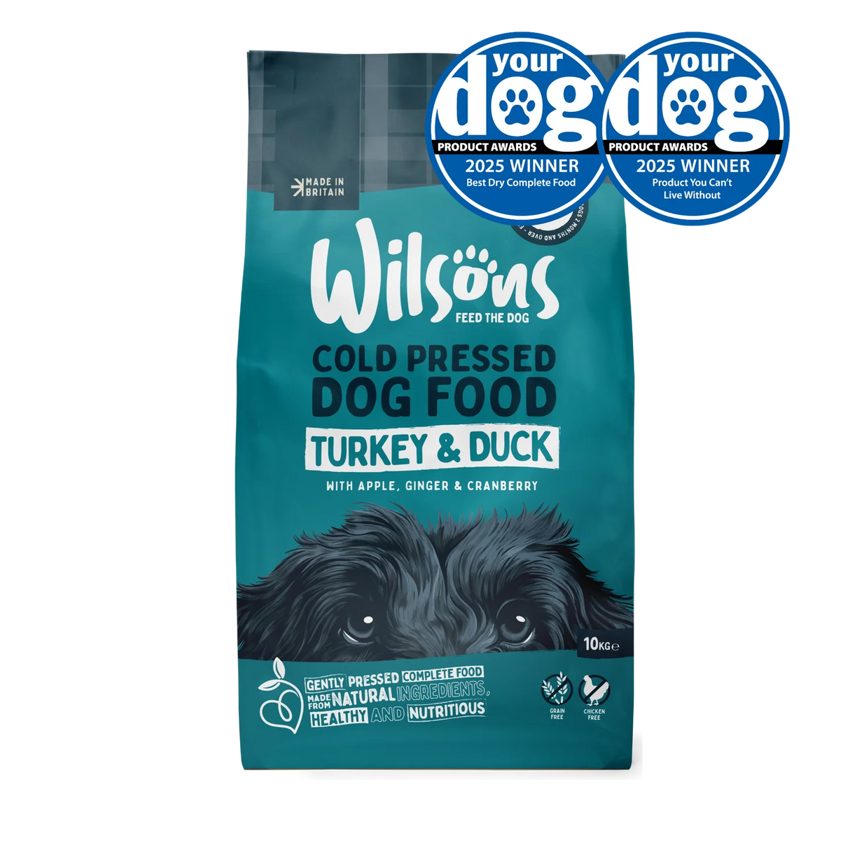 Wilsons Farmhouse Turkey & Duck Premium British Cold Pressed Dog Food