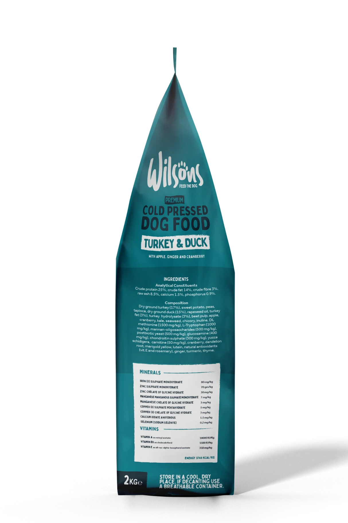 Wilsons Farmhouse Turkey & Duck Premium British Cold Pressed Dog Food