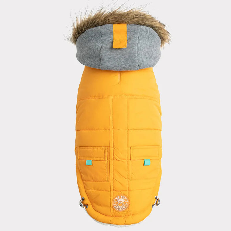 GF Pets Elasto-Fit Winter Sailor Dog Coat Parka Yellow