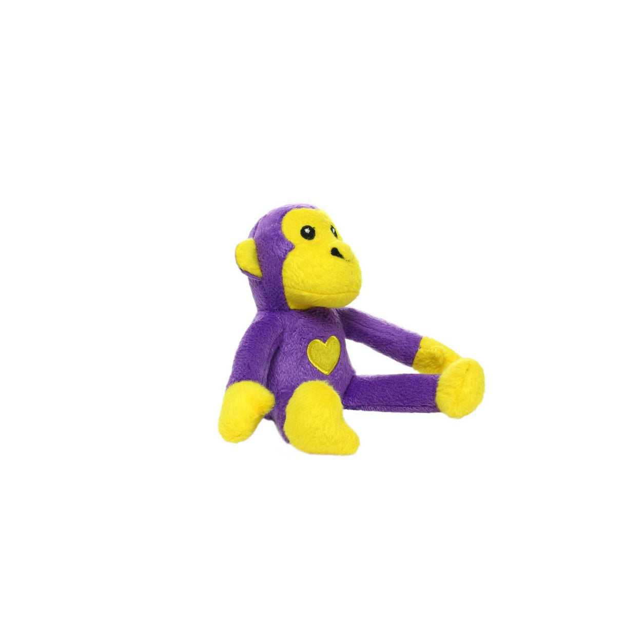 Mighty Jr Safari Monkey - Purple, Plush, Squeaky Dog Toy
