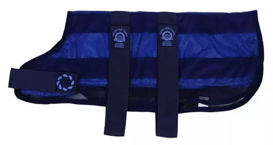 Animate Navy Cooling Dog Coat and Bag