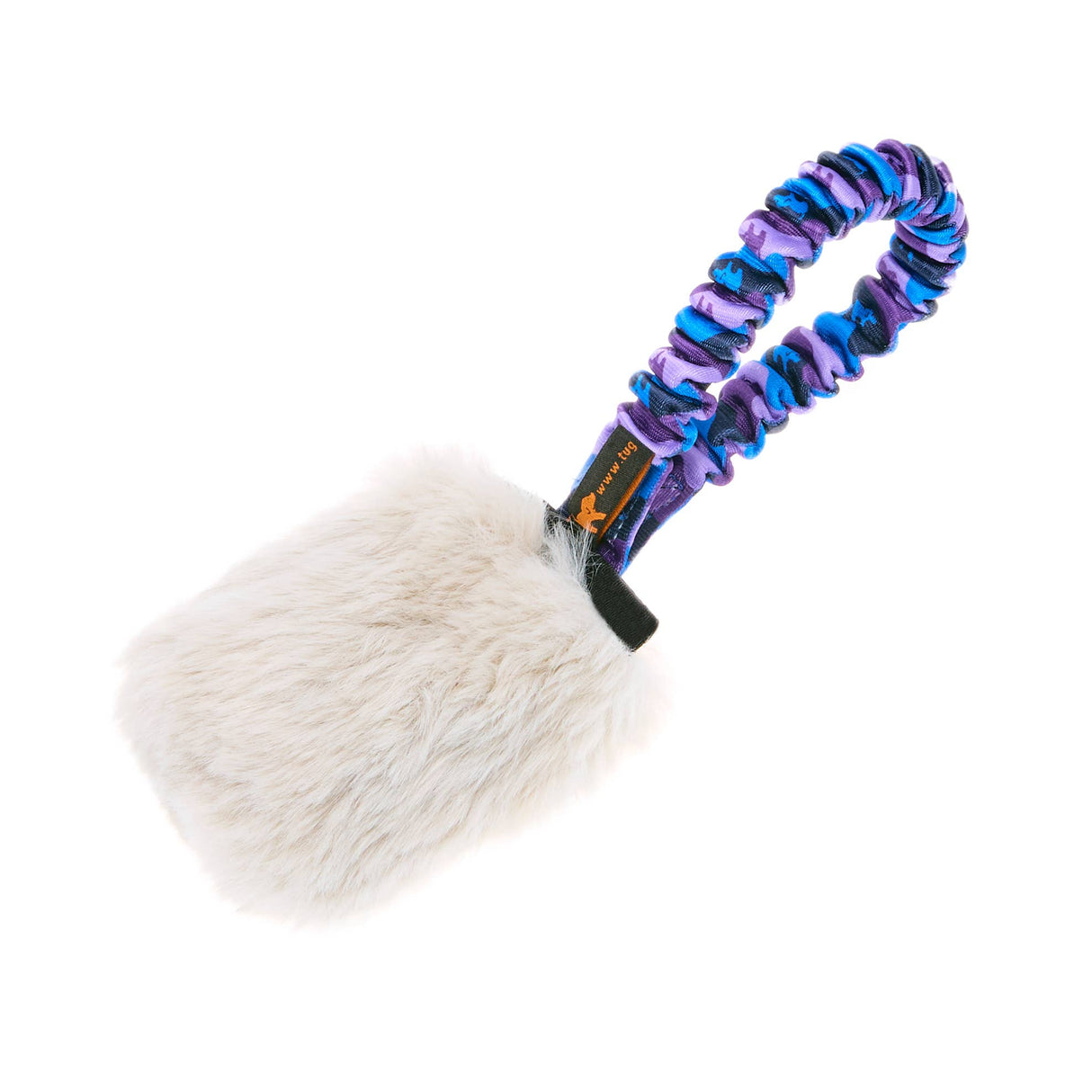 Tug-E-Nuff Faux Fur Pocket Bungee Squeaker