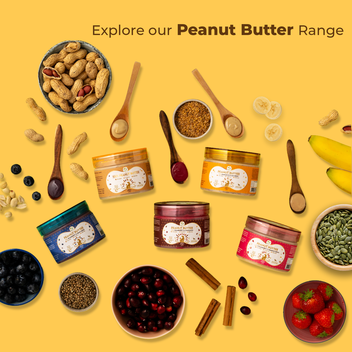 Pawfect Peanut Butter for Dogs: Banana & Flaxseeds