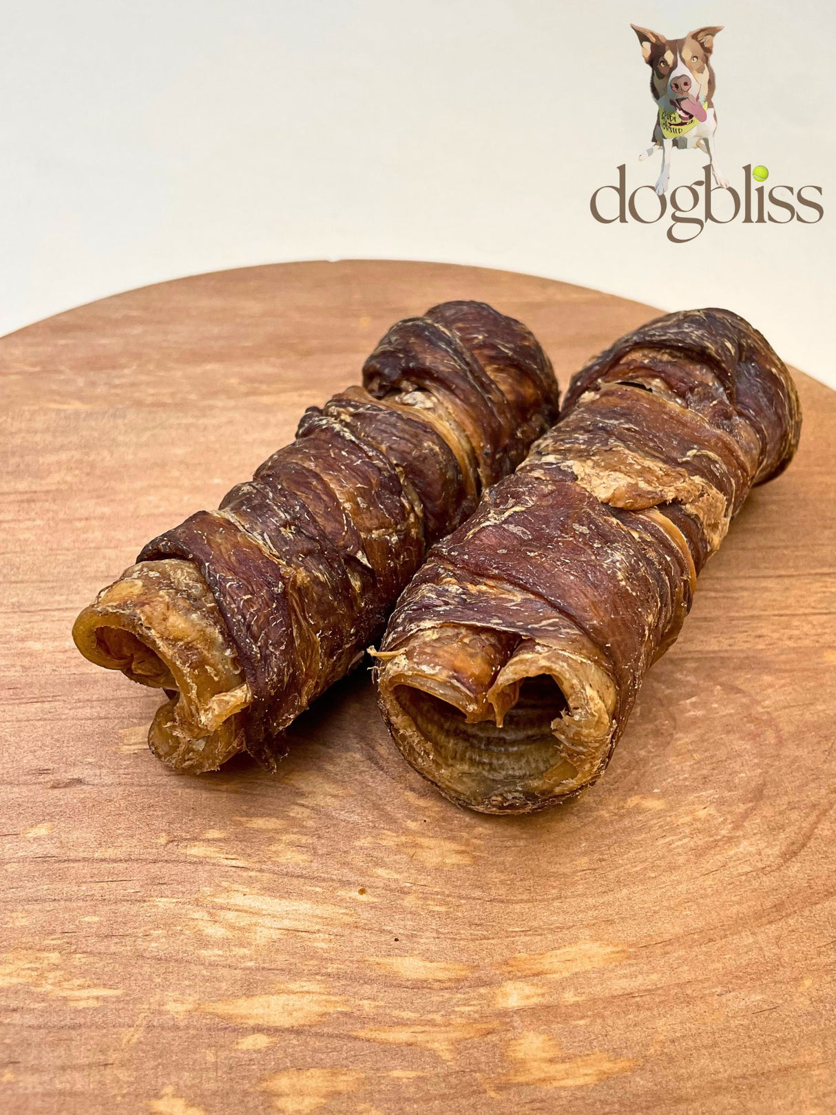 Buffalo Jerky Wrapped Trachea Dog Chew - Price per Piece