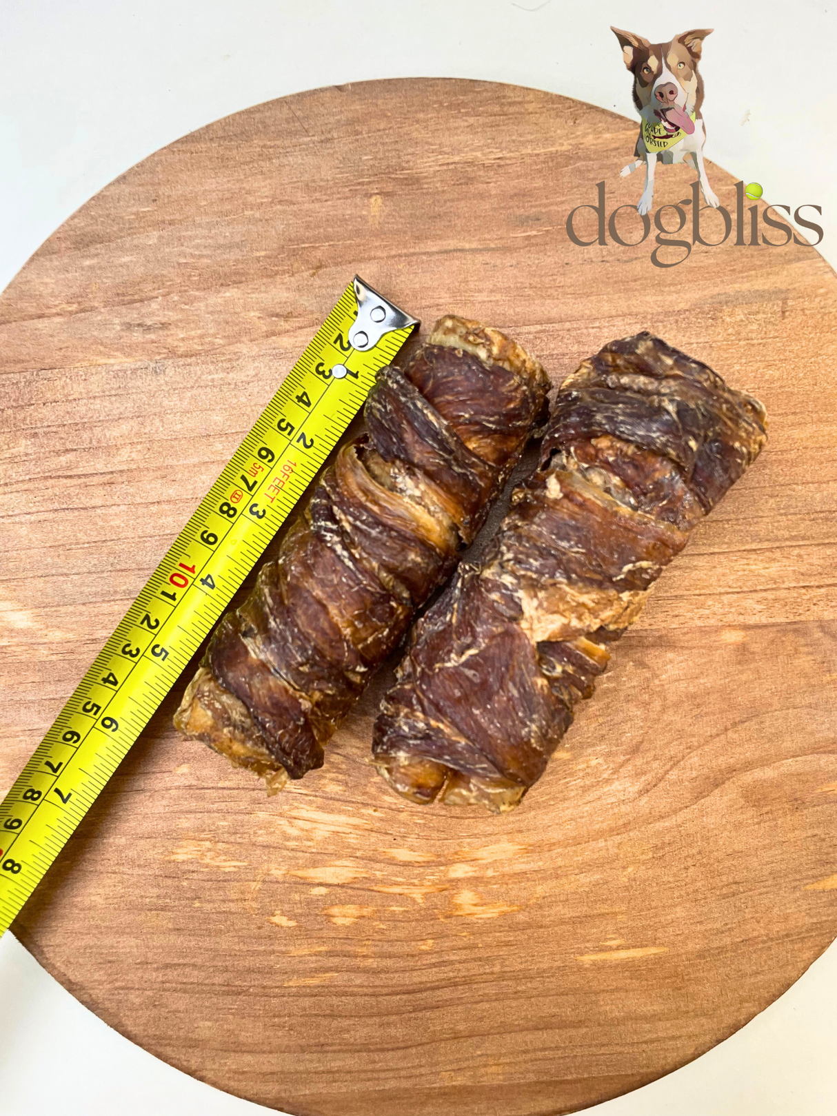 Buffalo Jerky Wrapped Trachea Dog Chew - Price per Piece