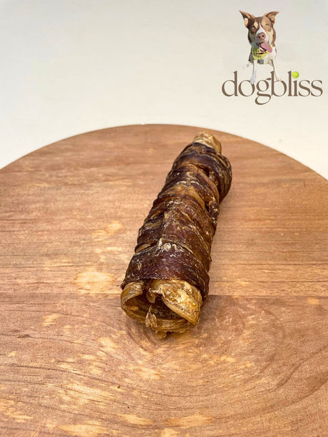 Buffalo Jerky Wrapped Trachea Dog Chew - Price per Piece