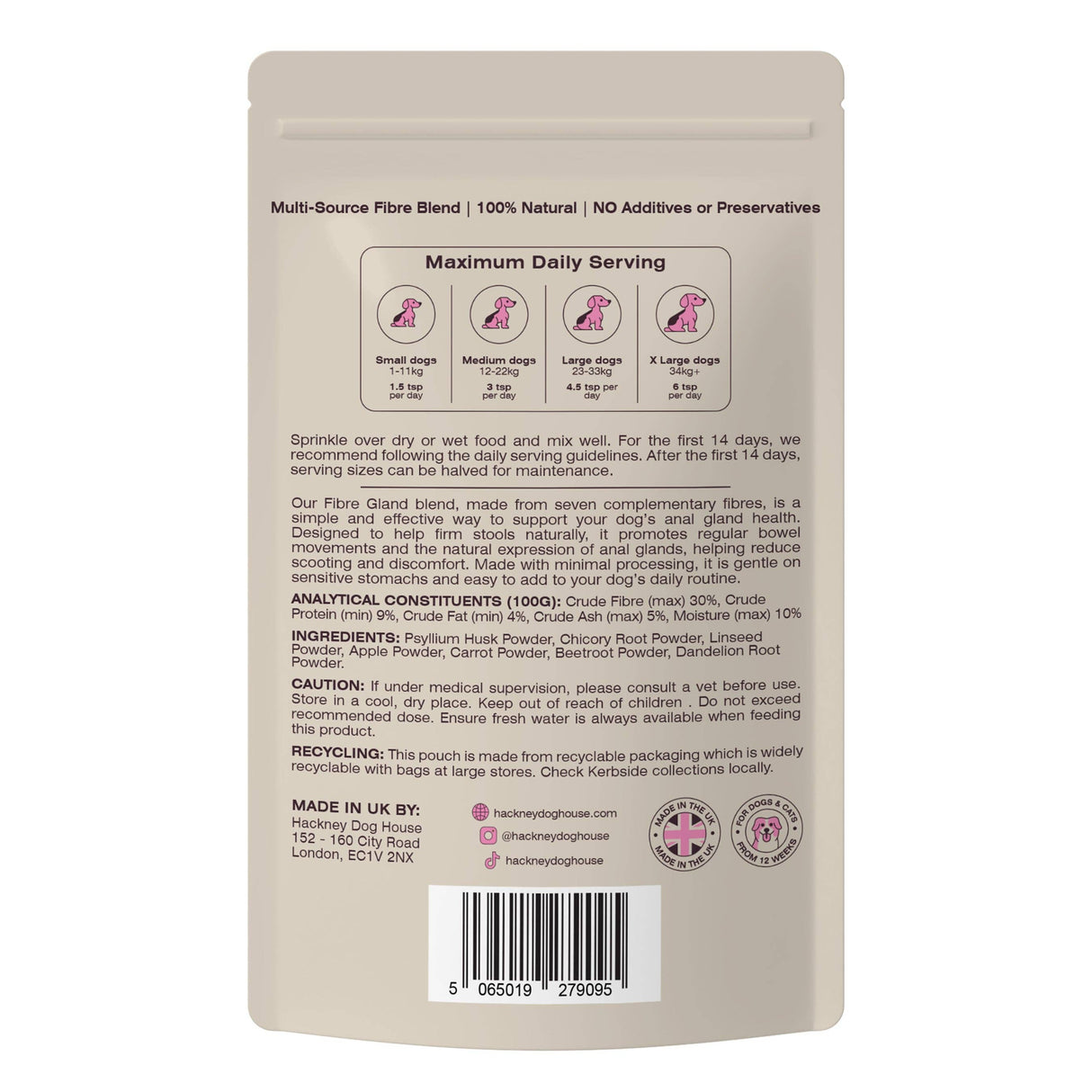 Hackney Dog House Fibre Gland for Dogs