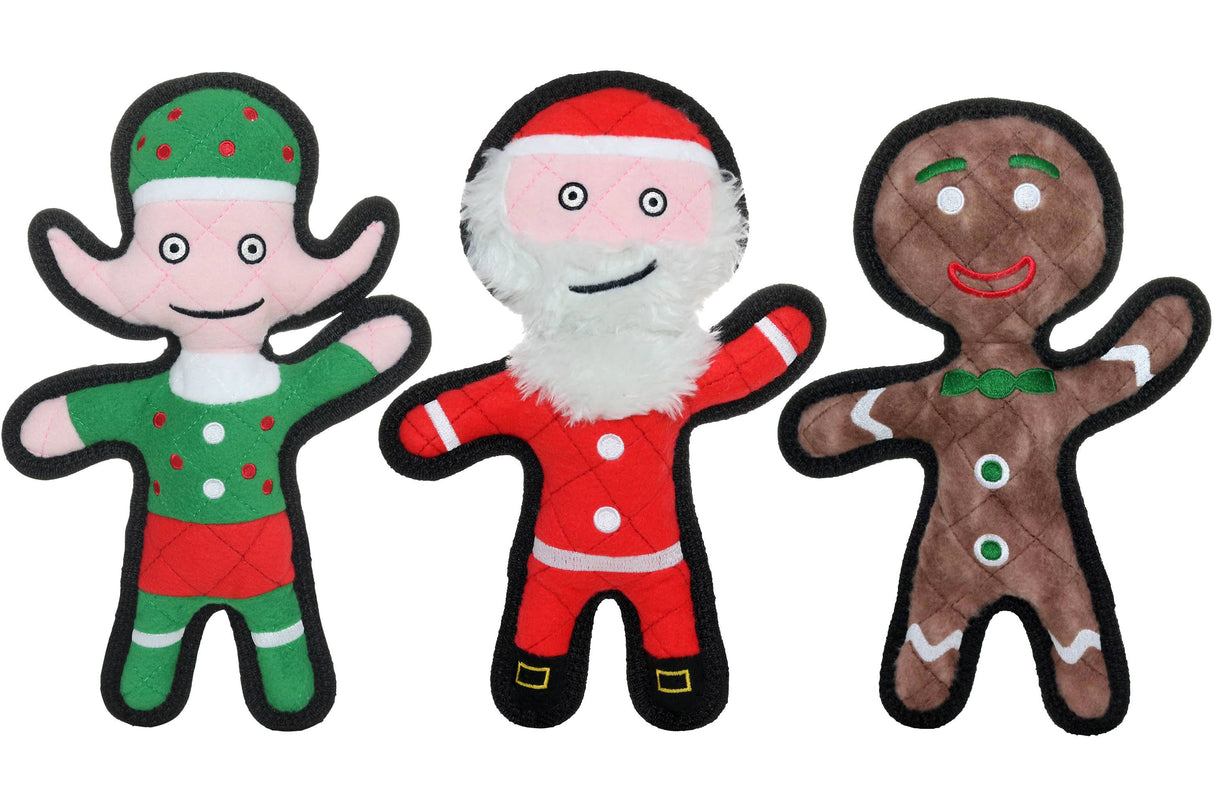 Tuffy Santa - Christmas, Durable, Tough, Squeaky Dog Toy