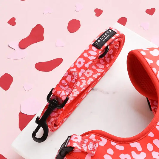 Cocopup Pink & Red Leopard Lead