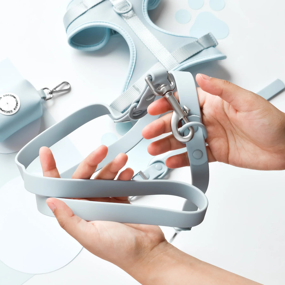 Cocopup NAKD Waterproof Lead Bubblegum Blue