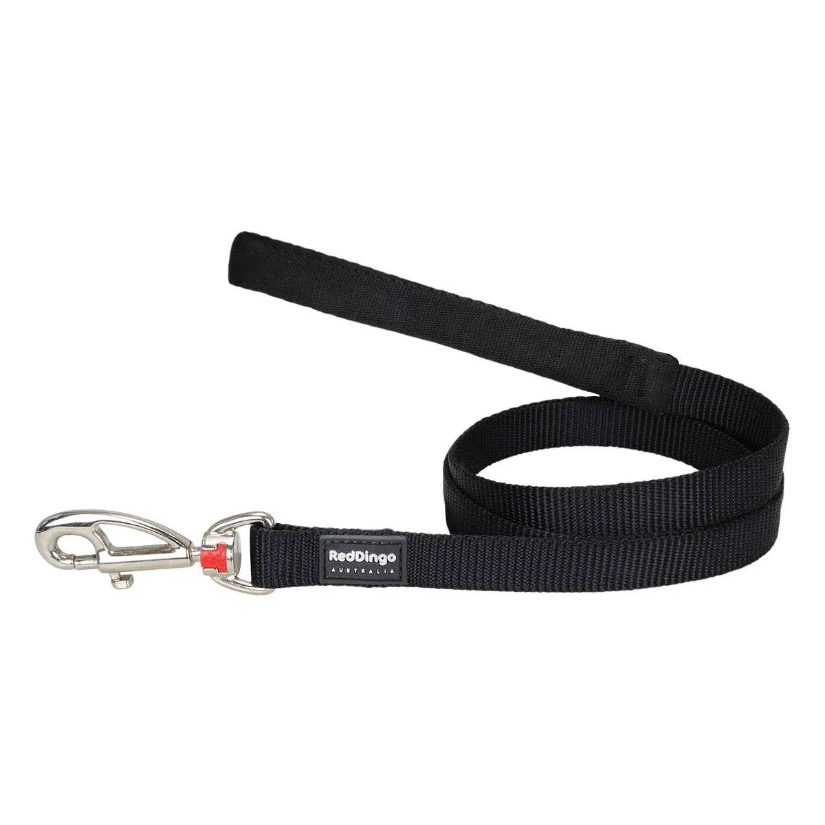 Red Dingo Dog Lead Classic Black 1.2m