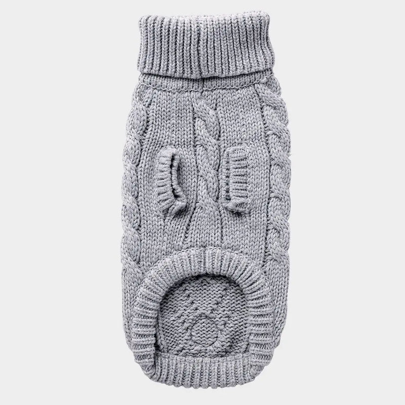 GF Pet Knitted Dog Jumper Chalet Grey