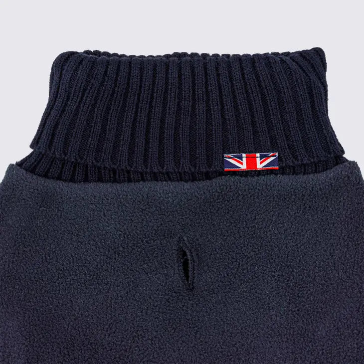 Hugo&Hudson Navy Fleece and Knit Jumper