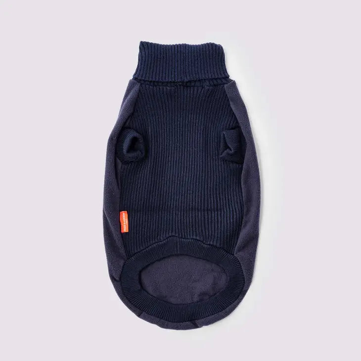 Hugo&Hudson Navy Fleece and Knit Jumper