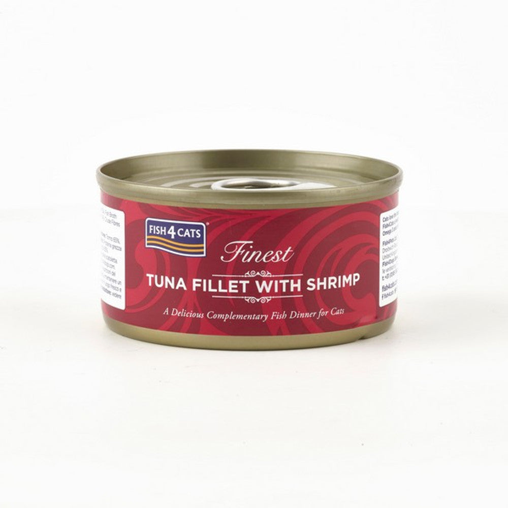 Fish4Cats Finest Tuna Fillet With Shrimp 70g