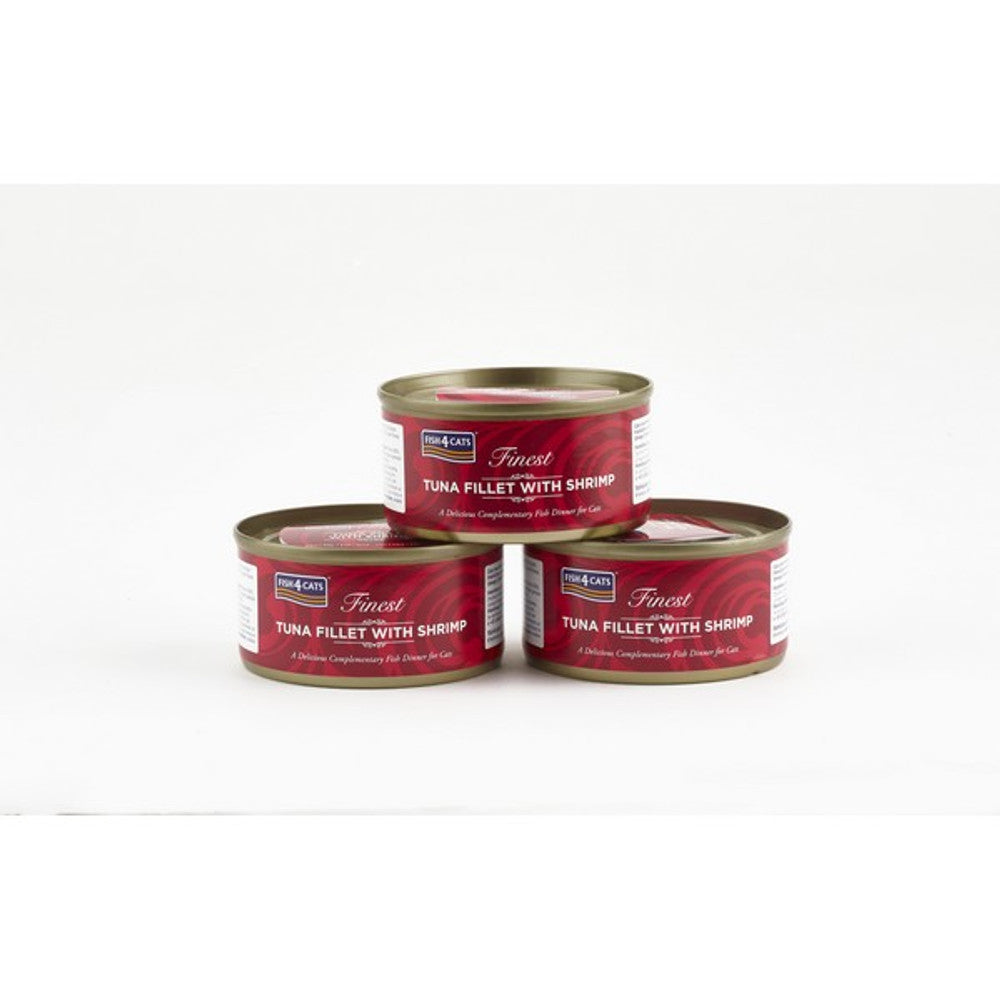 Fish4Cats Finest Tuna Fillet With Shrimp 70g