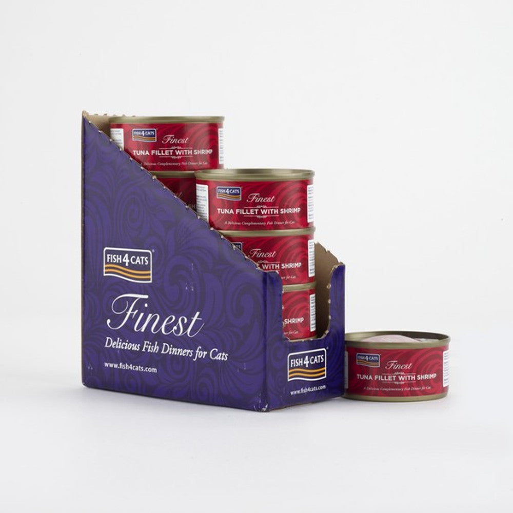 Fish4Cats Finest Tuna Fillet With Shrimp 70g