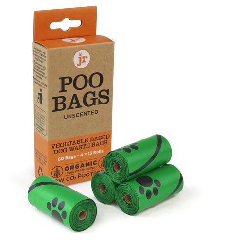 JR Pet Poo Bags Unscented Organic Starch