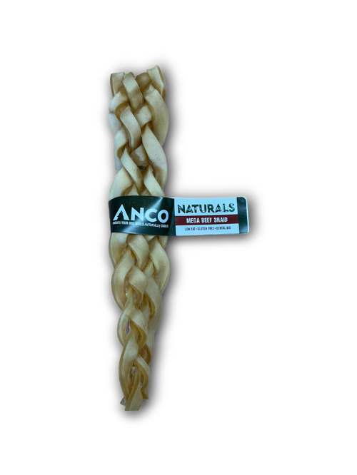Anco Naturals Mega Beef Braid - Price Per 1 Piece