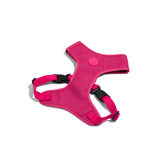 Zeedog Adjustable Air Mesh Harness Pink Led