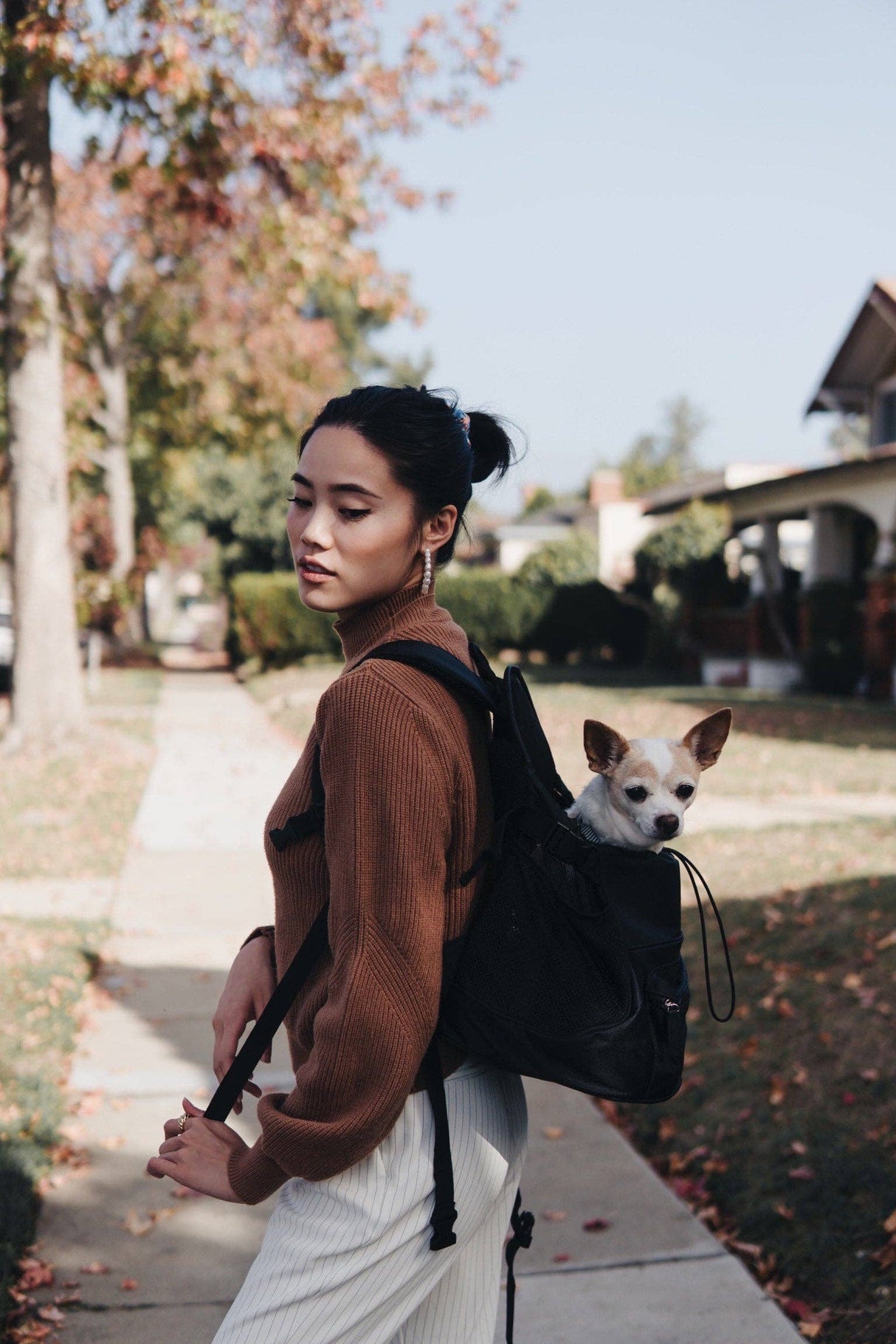 Oskar&Friends Premium All-Black Pet Backpack