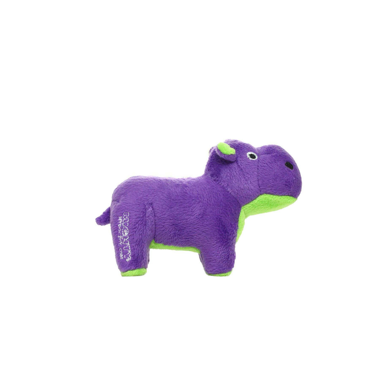 Mighty Jr Safari Hippo - Purple, Plush, Squeaky Dog Toy